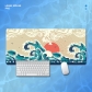 Eco-friendly Sea Waves Mouse Pad 4mm Thickness for Gaming Keyboard USB Anti-slip Rubber Base Desk Mat